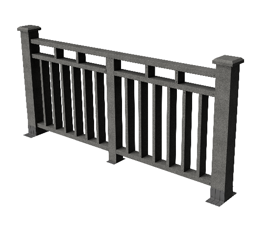 Ограждения декоративное ДПК GRINDERDECO Европа серый базальт купить в Котласе