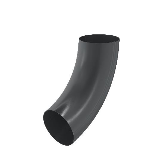 Водосток Aquasistem, система 150/100 - Колено трубы RAL 7024 Тёмно-серый купить в Котласе