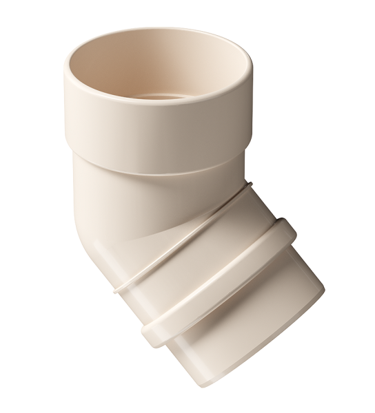 Колено 45˚ Docke Lux ПВХ Латте купить в Котласе