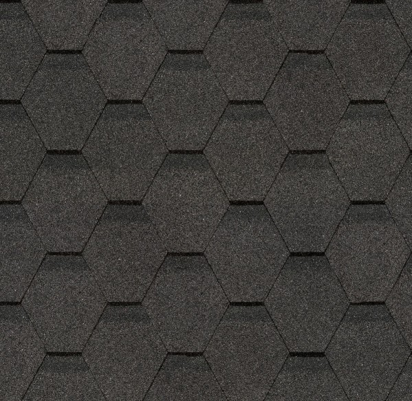 Гибкая черепица Docke, коллекция Шестигранник Серый купить в Котласе