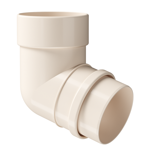 Колено 72˚ Docke Lux ПВХ Латте купить в Котласе