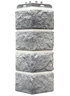 Угол наружный Grand Line Колотый Камень Гранит, Шов белый купить в Котласе