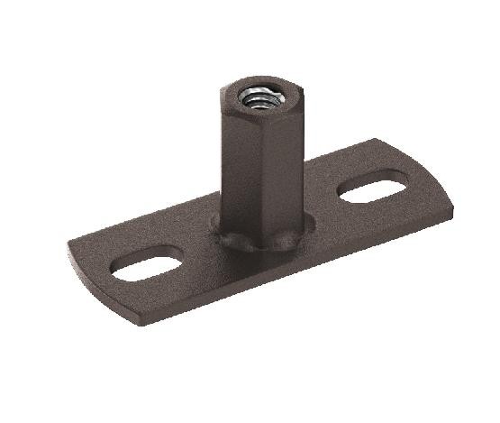 Водосток Aquasistem, Система 125x90 - Держатель для хомута под метиза RR 32 Тёмно-коричневый matt купить в Котласе