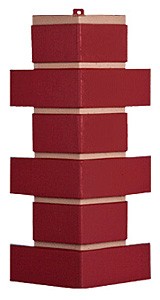 Угол T-Сайдинг - Кирпич Модерн Красный купить в Котласе