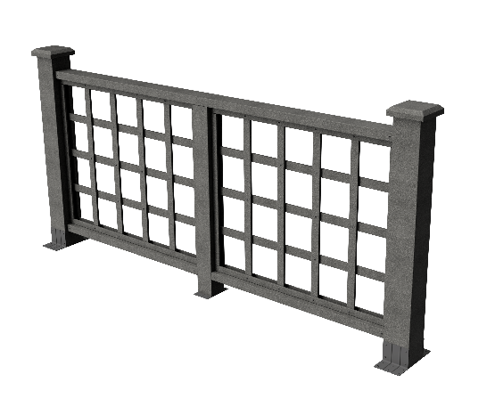 Ограждения декоративное ДПК GRINDERDECO Дувр серый базальт купить в Котласе