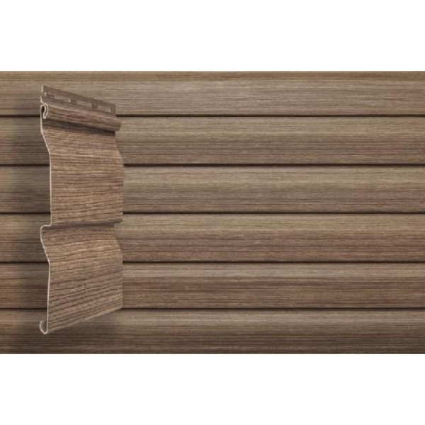 Виниловый сайдинг Grand Line Tundra Корабельная доска 3.00м - Кедр купить в Котласе