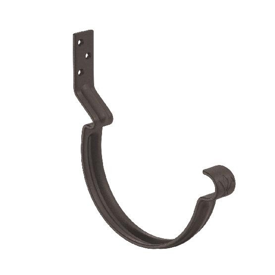 Водосток Aquasistem, Система 125x90 - Крюк крепления желоба короткий RR 32 Тёмно-коричневый matt купить в Котласе