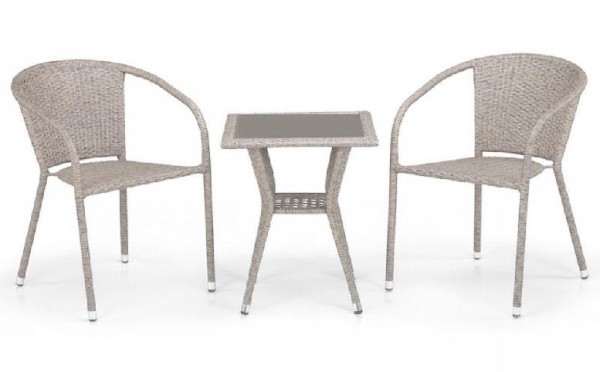 Комплект плетеной мебели AFINA из иск. ротанга T25C/Y137C-W85 Latte 2Pcs купить в Котласе