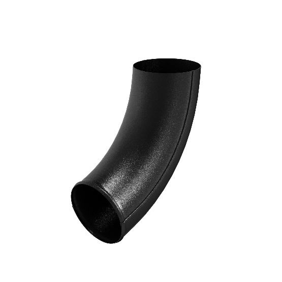 Водосток Aquasistem, система 125x90 - Отвод трубы RAL 9005 Чёрный купить в Котласе