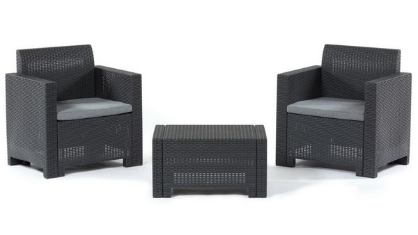 Комплект мебели Set Nebraska Terrace (2 кресла и кофейный столик) Венге купить в Котласе