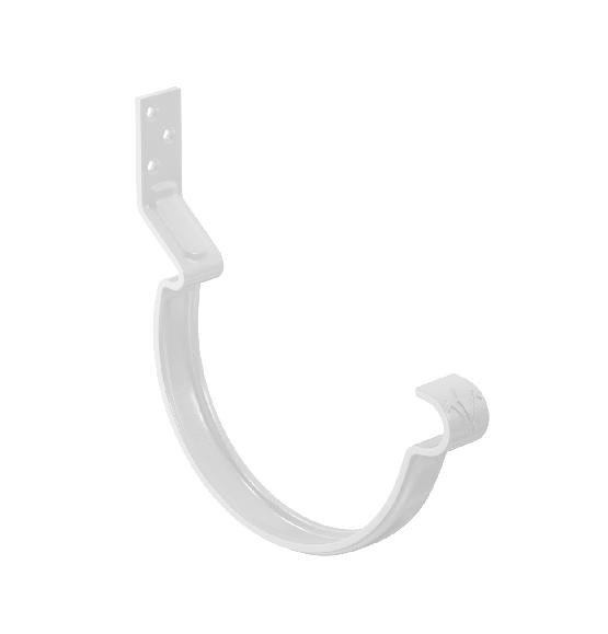 Водосток Aquasistem, система 125x90 - Крюк крепления желоба короткий RAL 9003 Белый купить в Котласе