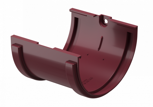 Соединитель желобов ПВХ Docke STANDART красный купить в Котласе