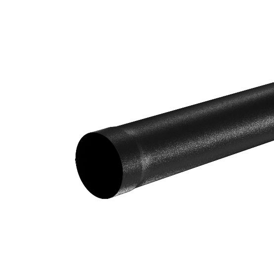 Водосток Aquasistem, система 125x90 - Труба водосточная 1.00м RAL 9005 Чёрный купить в Котласе