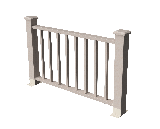 Ограждения декоративное ДПК GRINDERDECO Альма 1500 со скрытым крепежом выбеленый дуб купить в Котласе