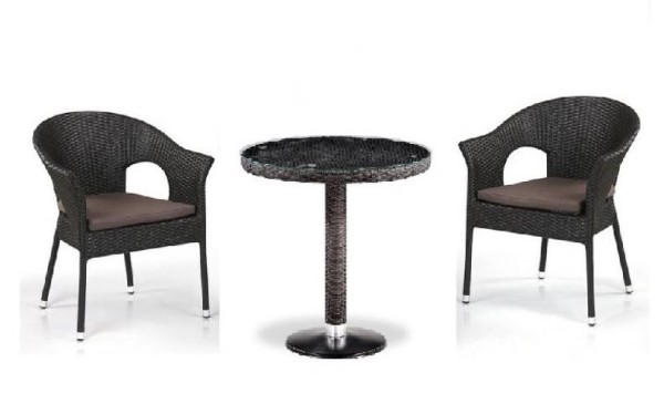 Комплект плетеной мебели AFINA из иск. ротанга T601/Y79A-W53 Brown 2Pcs купить в Котласе