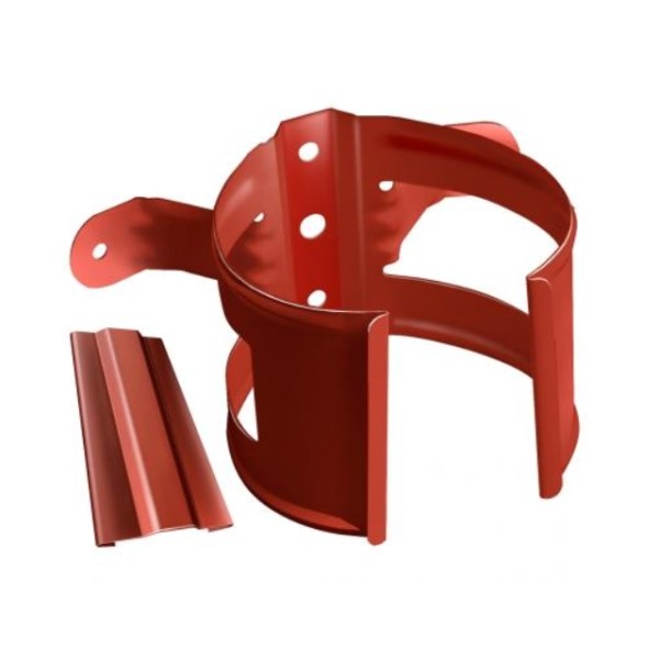 Водосток Grand Line 125x90 – Хомут трубы (на дерево) RAL 8004 купить в Котласе