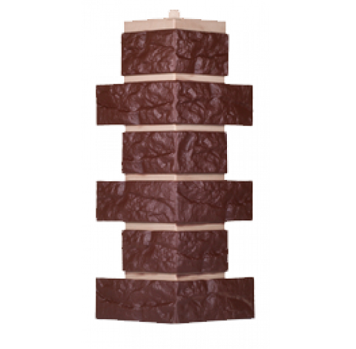 Угол T-Сайдинг-Кирпич Лондон Брик Коричневый купить в Котласе