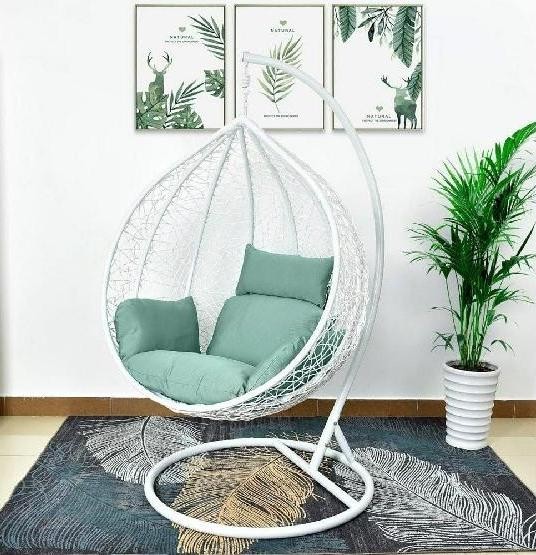 Кресло Подвесное из искусственного ротанга AFM-168A-XL White/Green купить в Котласе