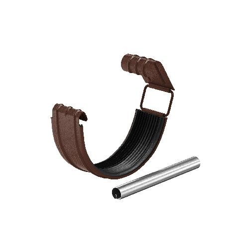 Водосток Aquasistem, Система 125x90 - Соединитель желоба с резиновым уплотнителем RAL 8017 Коричневый matt купить в Котласе