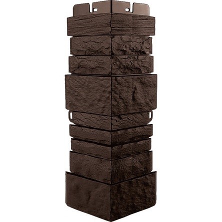 Угол наружный Альта-Профиль Скалистый камень ЭКО Коричневый купить в Котласе