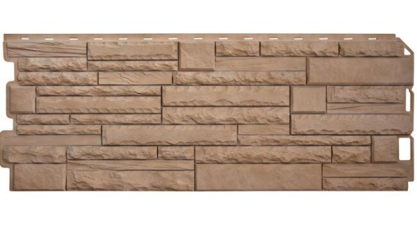 Фасадная панель Альта-Профиль Скалистый камень ЭКО Бежевый купить в Котласе