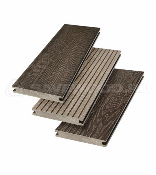 Террасная доска SW Fraxinus (R) полнотелая «SaveWood» Темно-коричневый купить в Котласе