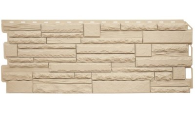 Фасадная панель Альта-Профиль Скалистый камень ЭКО Песчаный