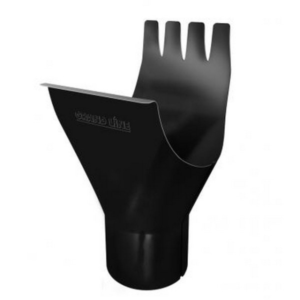 Водосток Grand Line 125x90 – Воронка желоба RAL 9005 купить в Котласе