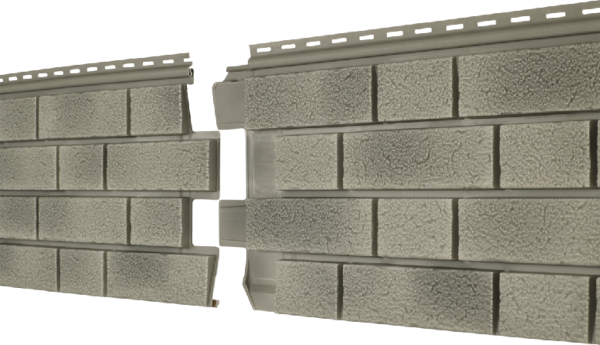 Фасадная панель Ю-пласт Стоун Хаус S-Lock Клинкер Балтик холодный цемент купить в Котласе