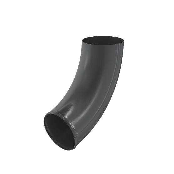 Водосток Aquasistem, система 125x90 - Отвод трубы RAL 7024 Тёмно-серый купить в Котласе