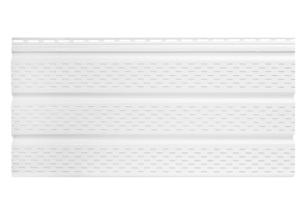 Софит к сайдингу ПЕРФОРИРОВАННЫЙ TECOS БЕЛЫЙ купить в Котласе