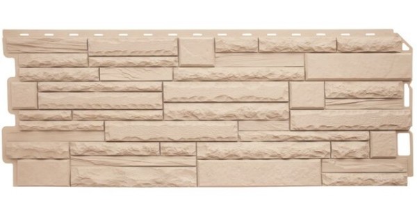 Фасадная панель Альта-Профиль Скалистый камень ЭКО Кремовый купить в Котласе