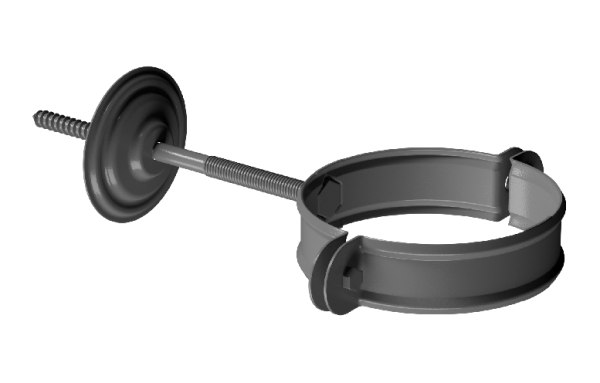 Хомут трубы D90 Döcke STAL PREMIUM Графит, (RAL 7024) купить в Котласе