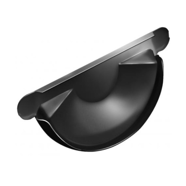 Водосток Grand Line 125x90 – Заглушка желоба RAL 9005 купить в Котласе