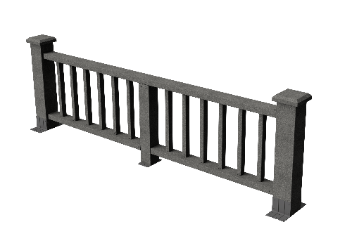 Ограждения декоративное ДПК GRINDERDECO Троя серый базальт купить в Котласе