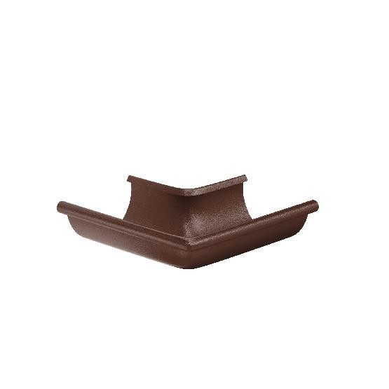 Водосток Aquasistem, Система 125x90 - Угол желоба, наружный 90° RAL 8017 Коричневый matt купить в Котласе