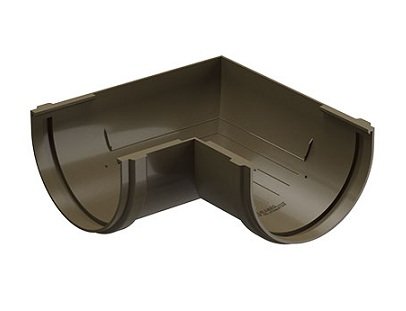 Угол желоба 90˚ Docke Premium ПВХ - Каштан купить в Котласе