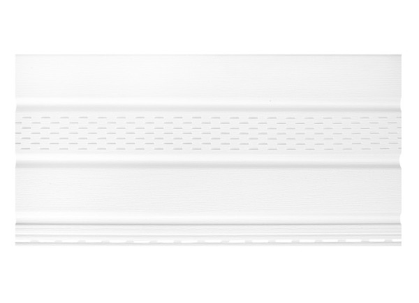 Софит к сайдингу ПЕРФОРАЦИЯ ПО ЦЕНТРУ TECOS БЕЛЫЙ купить в Котласе