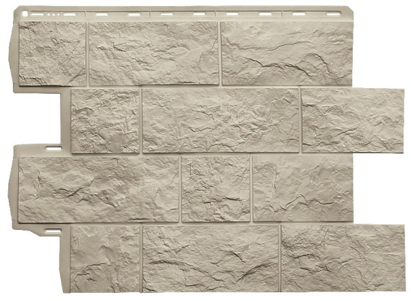 Фасадная панель Альта-Профиль Туф ЭКО Кремовый купить в Котласе