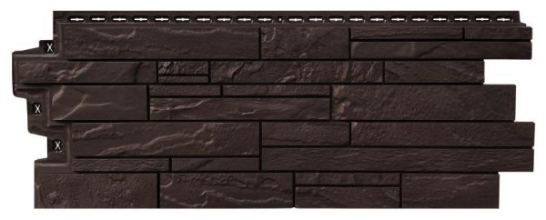 Фасадная панель Grand Line Скала Стандарт Шоколадный (коричневый) купить в Котласе