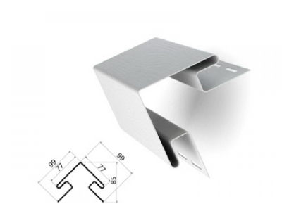 Внешний угол белый