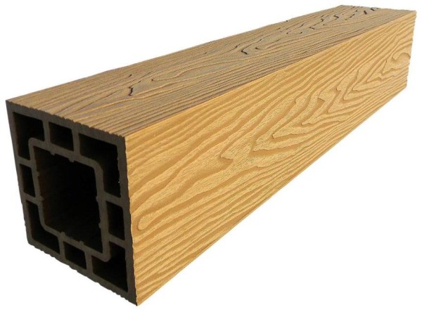 Столб опорный ДПК 3D GardenParkett фактура дерева Бук купить в Котласе