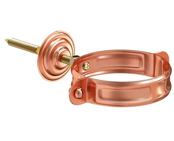 Водосток Aquasistem, система 150/100 - Хомут для крепления трубы медный купить в Котласе
