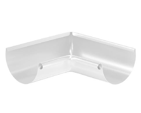 Водосток Aquasistem, система 125x90 - Угол желоба, внутренний 90° RR 20 Белый купить в Котласе