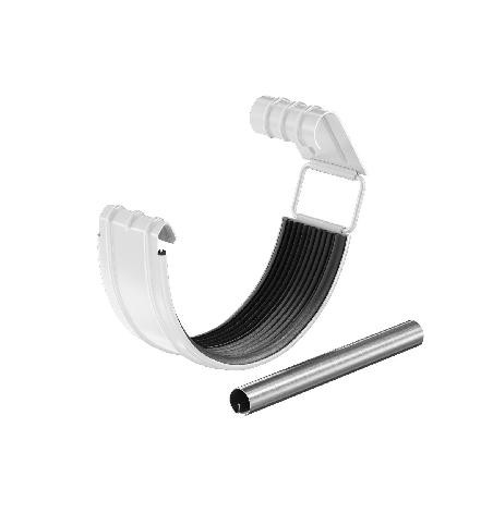 Водосток Aquasistem, система 150/100 - Соединитель желоба с резиновым уплотнителем RAL 9003 Белый купить в Котласе