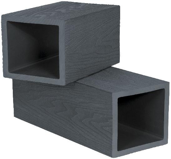 Столб опорный Polivan SINGARAJA 3D фактура дерева, чёрный купить в Котласе