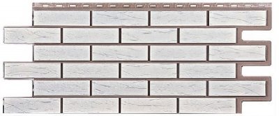 Фасадная панель T-Сайдинг-Кирпич Саман Белый