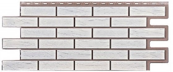 Фасадная панель T-Сайдинг-Кирпич Саман Белый купить в Котласе