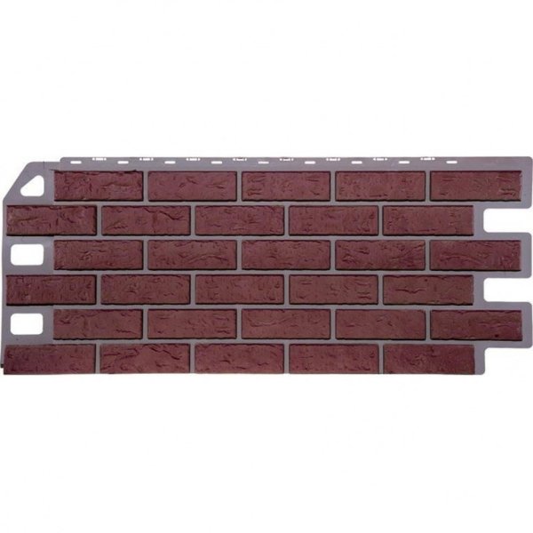 Фасадная панель FineBer, Кирпич, Красный купить в Котласе
