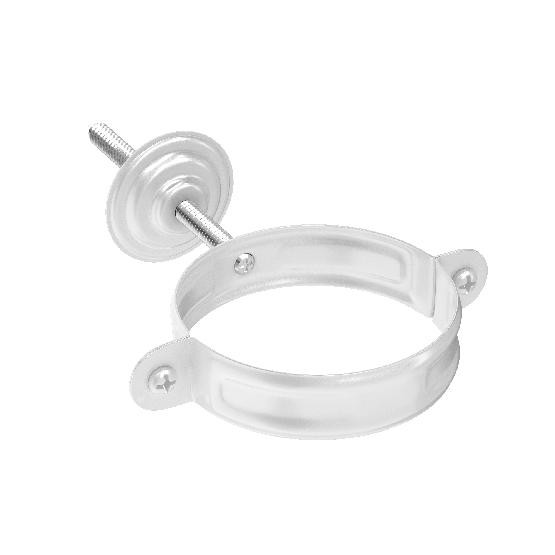 Водосток Aquasistem, система 125x90 - Комплект крепления трубы RR 20 Белый купить в Котласе